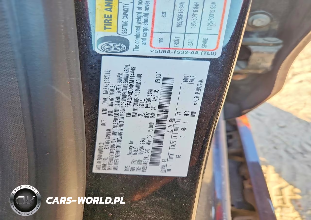 2019 Ford Fiesta St VIN:3FADP4DJ4KM114449 - 12