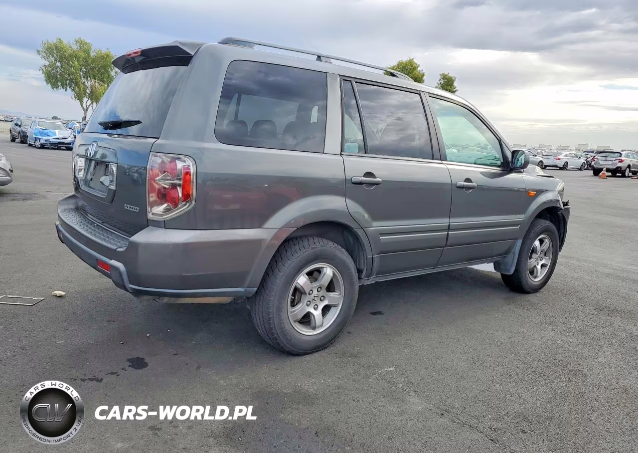 2007 Honda Pilot Exl VIN:2HKYF18757H523004 - 3