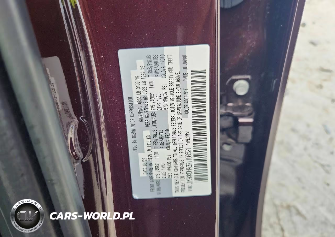2024 Mazda Cx-90 Premium VIN:JM3KKDHA3R1108621 - 13