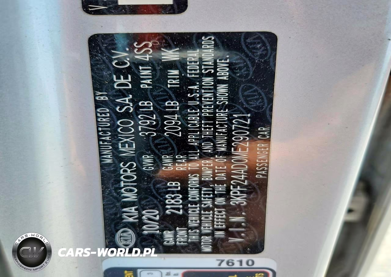 2021 Kia Forte Lxs VIN:3KPF24AD0ME290721 - 12