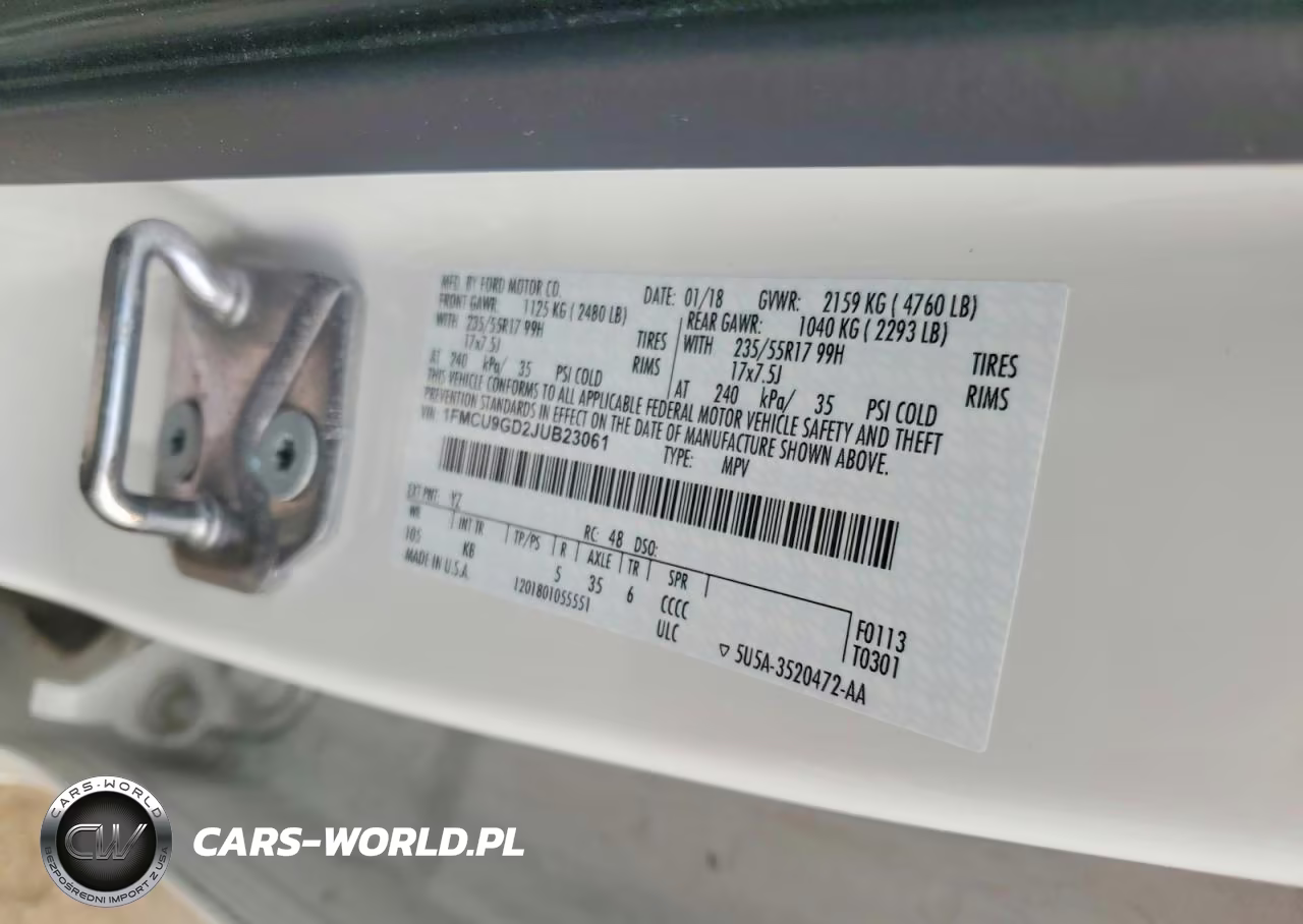2018 Ford Escape Se VIN:1FMCU9GD2JUB23061 - 13
