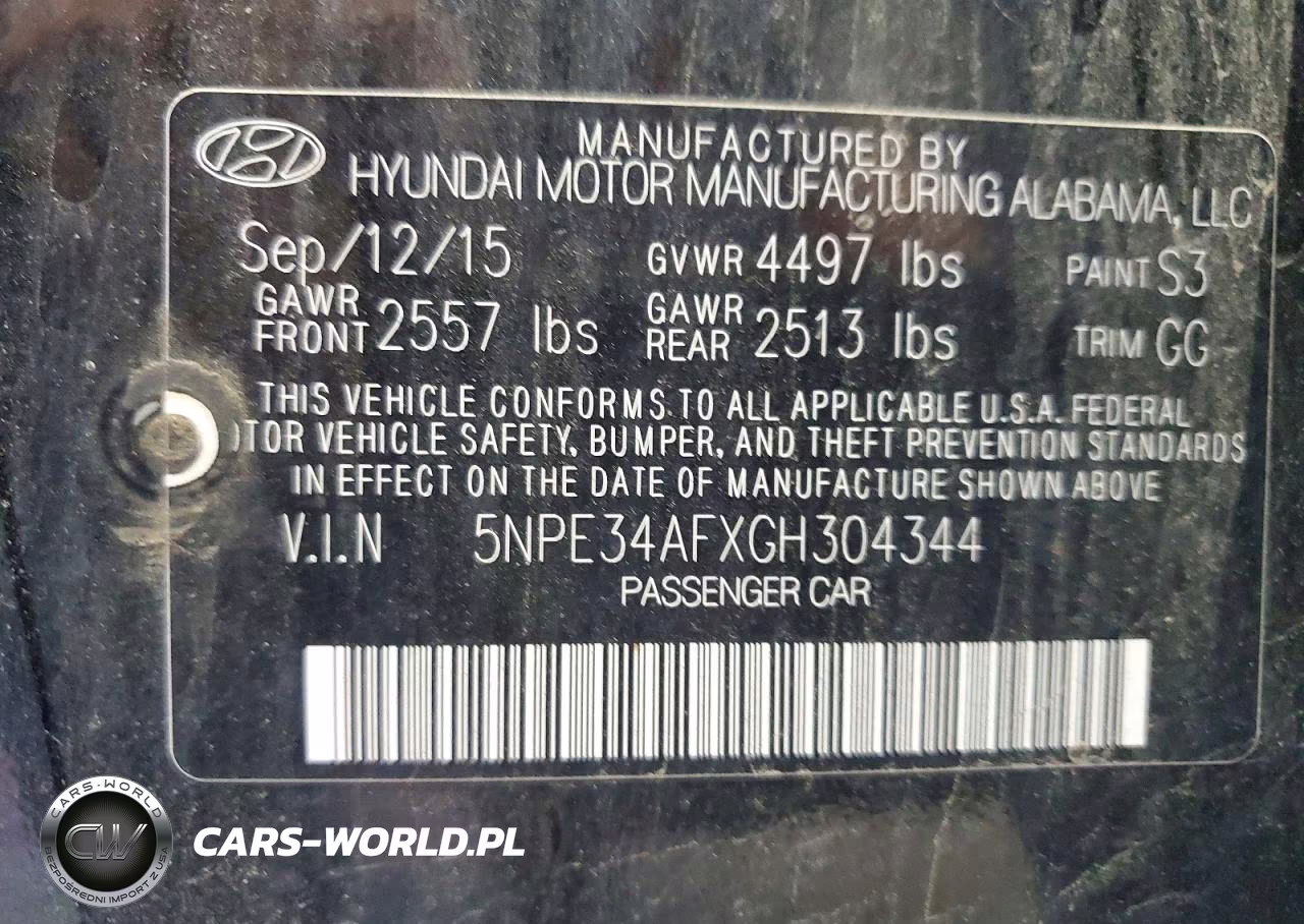 2016 Hyundai Sonata Limited VIN:5NPE34AFXGH304344 - 12