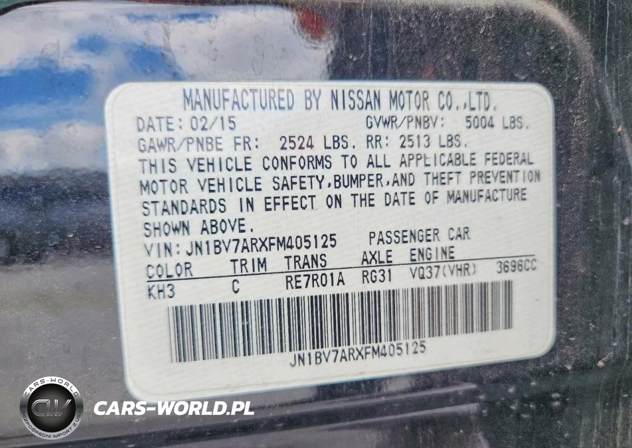 2015 Infiniti Q50 VIN:JN1BV7ARXFM405125 - 12