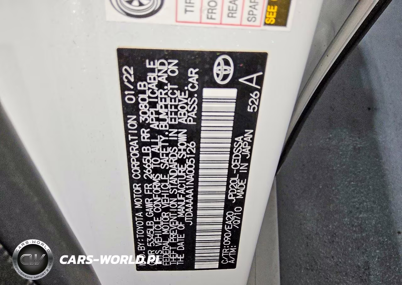 2022 Toyota Mirai Xle VIN:JTDAAAAA1NA005126 - 12