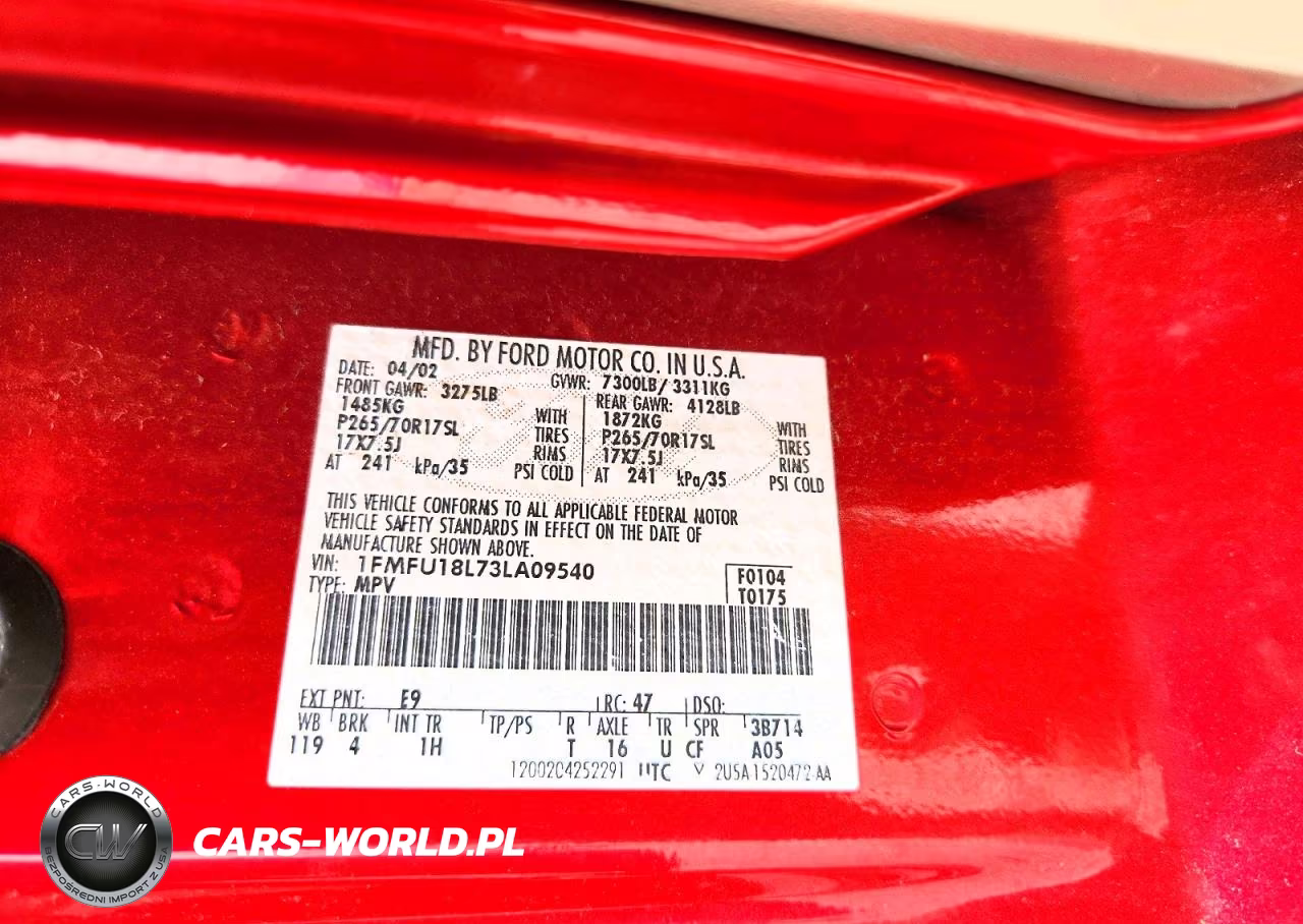 2003 Ford Expedition Eddie Bauer VIN:1FMFU18L73LA09540 - 13