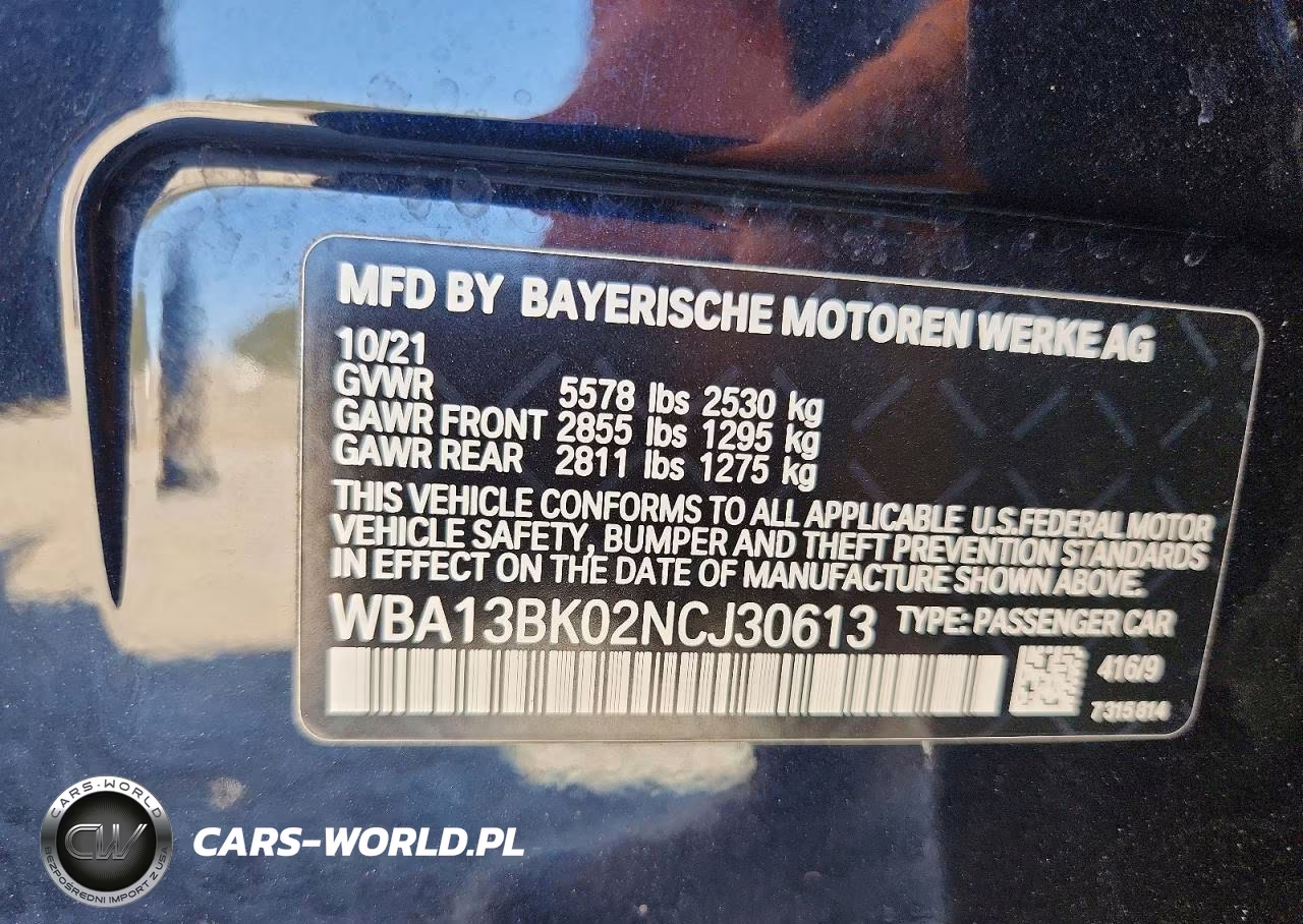 2022 BMW M550Xi VIN:WBA13BK02NCJ30613 - 13