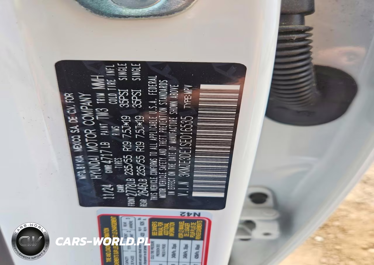 2025 Hyundai Tucson Limited VIN:3KMJE3DE1SE016535 - 13