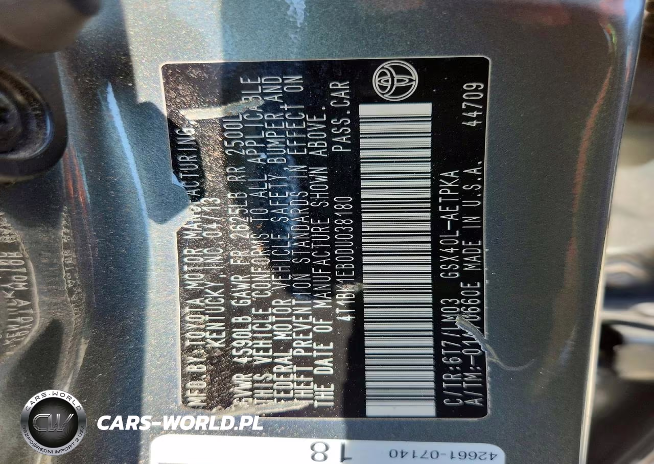2013 Toyota Avalon Limited VIN:4T1BK1EB0DU038180 - 14