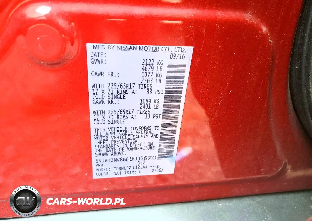 2016 Nissan Rogue S VIN:5N1AT2MV8GC916670 - 13