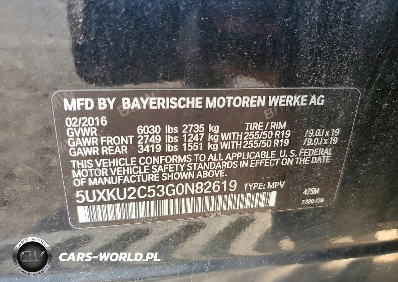 2016 BMW X6 xDrive35I VIN:5UXKU2C53G0N82619 - 12