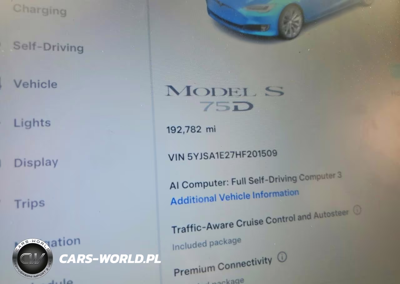 2017 Tesla Model S VIN:5YJSA1E27HF201509 - 9