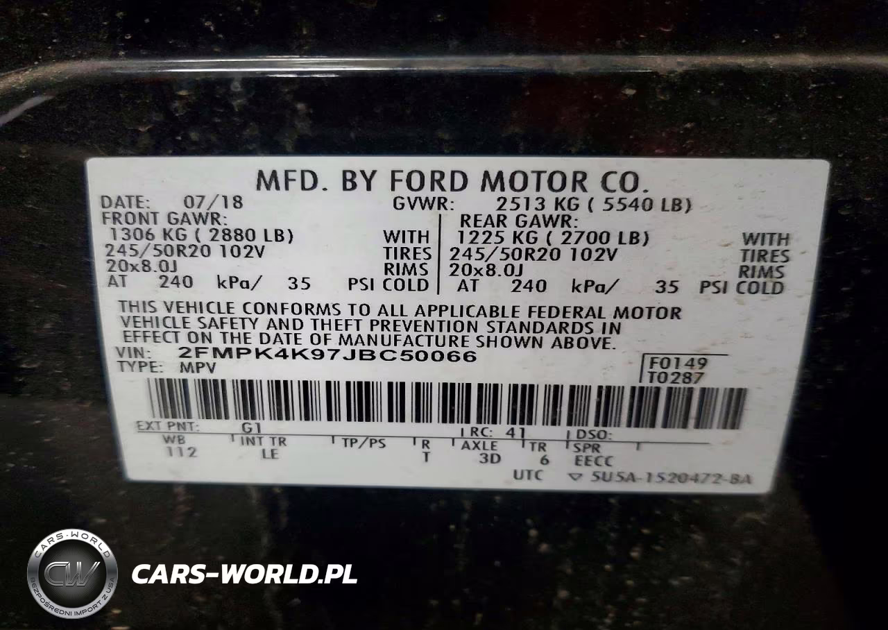 2018 Ford Edge Titanium VIN:2FMPK4K97JBC50066 - 13