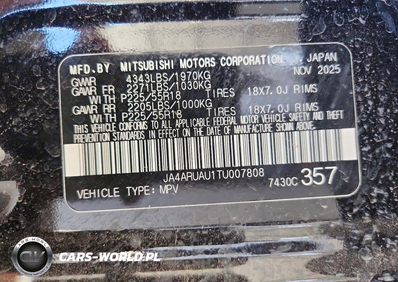 2026 Mitsubishi Outlander Sport S-Se VIN:JA4ARUAU1TU007808 - 13