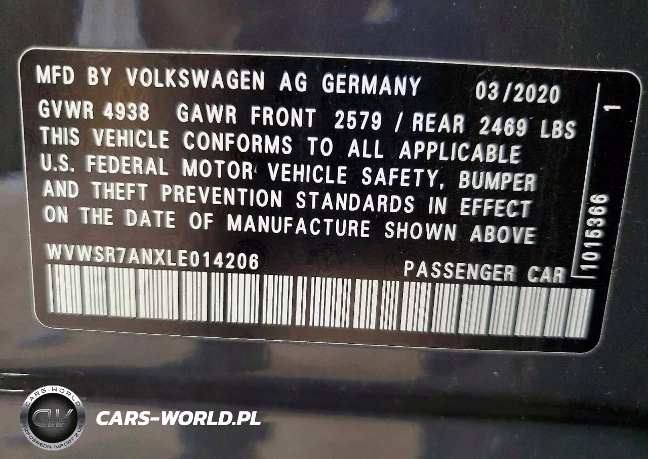 2020 Volkswagen Arteon Sel R-Line VIN:WVWSR7ANXLE014206 - 12