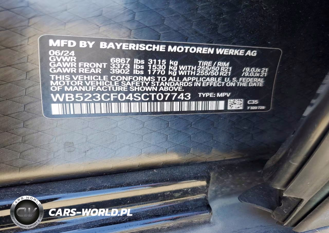 2025 BMW Ix xDrive50 VIN:WB523CF04SCT07743 - 14