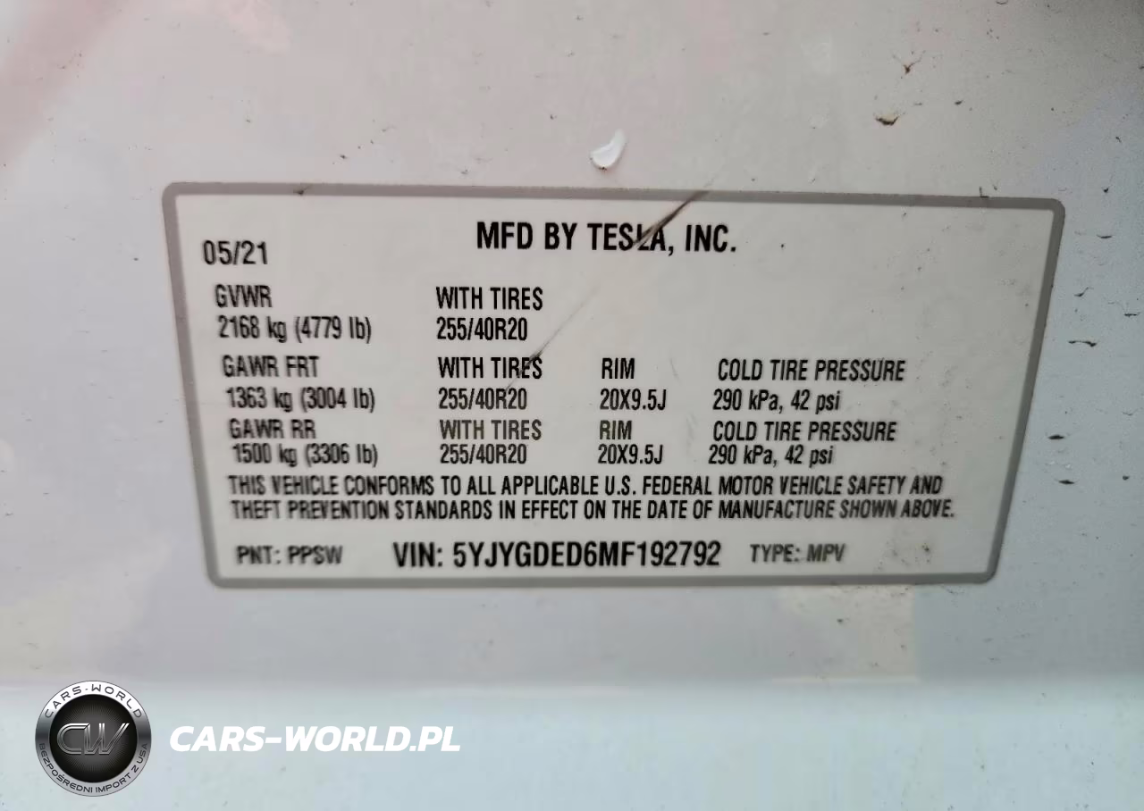 2021 Tesla Model Y VIN:5YJYGDED6MF192792 - 13