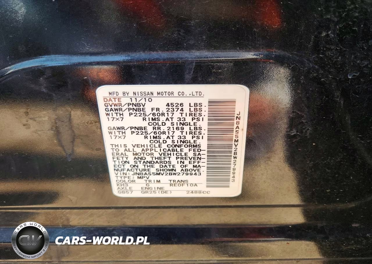 2011 Nissan Rogue S-Sv-Krom VIN:JN8AS5MV2BW279943 - 13