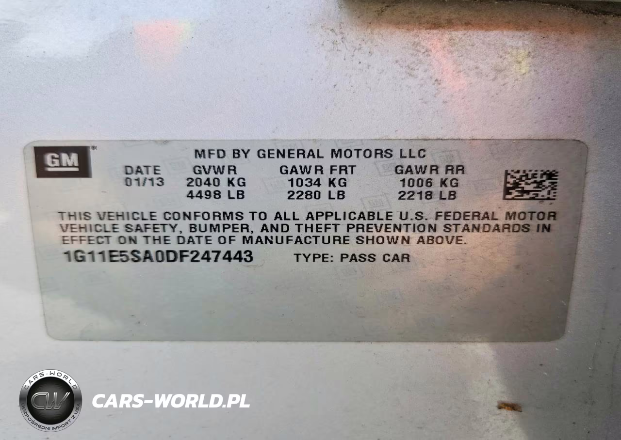 2013 Chevrolet Malibu 2Lt VIN:1G11E5SA0DF247443 - 12
