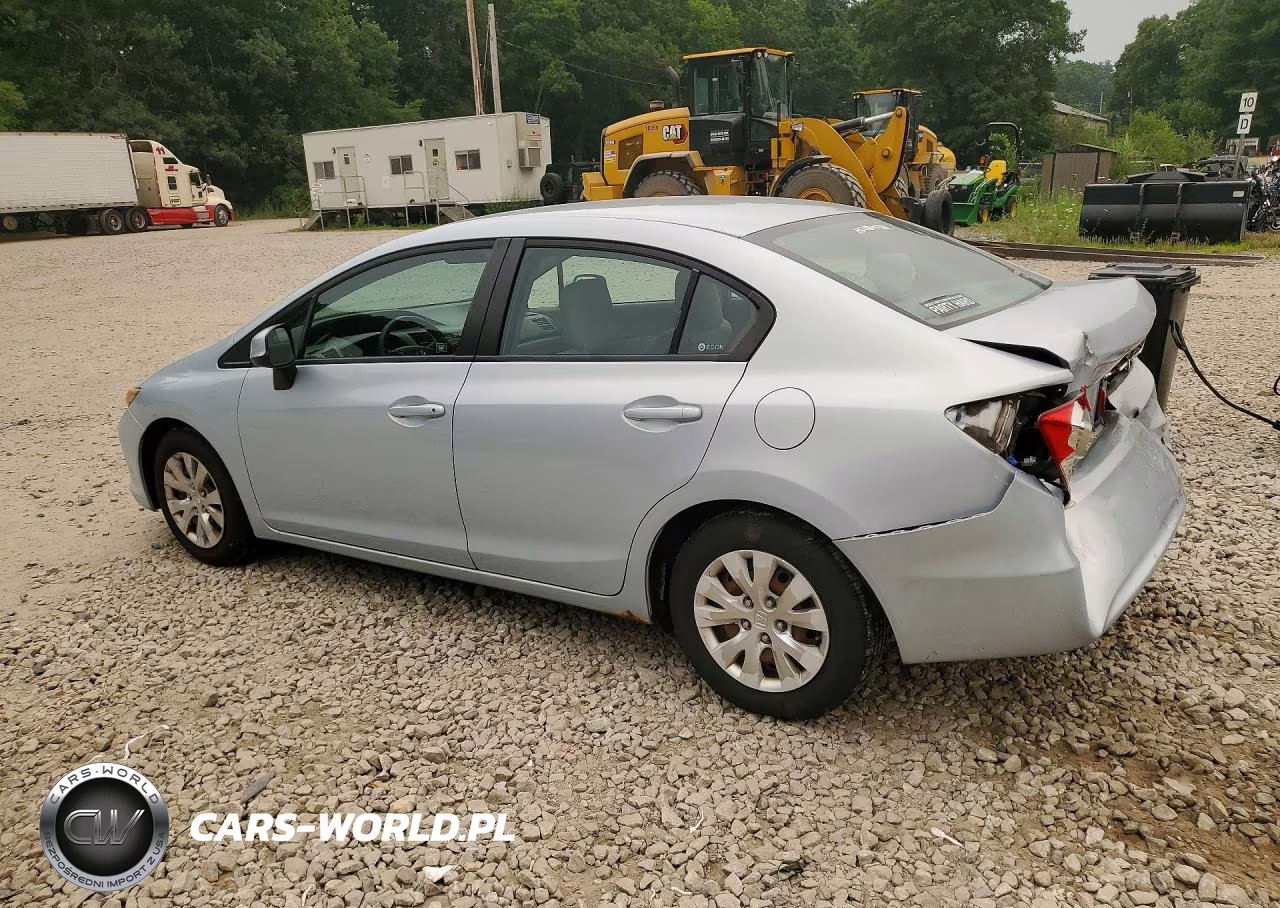 2012 Honda Civic Lx VIN:2HGFB2F59CH592468 - 2