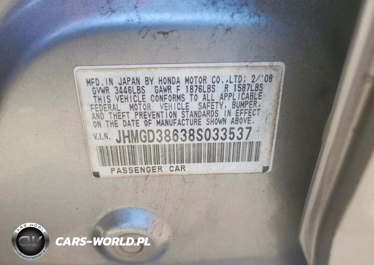 2008 Honda Fit Sport VIN:JHMGD38638S033537 - 13