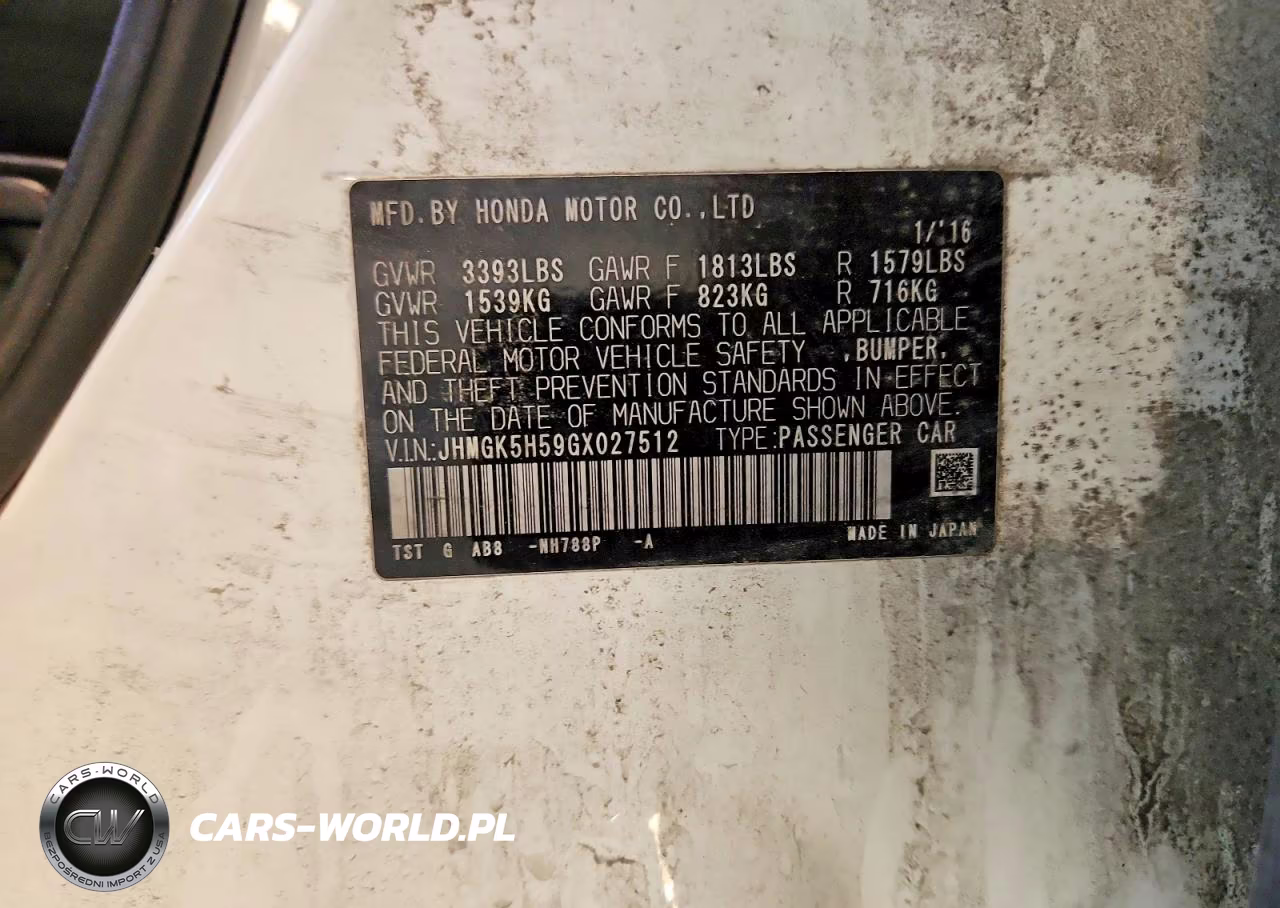 2016 Honda Fit Lx VIN:JHMGK5H59GX027512 - 12