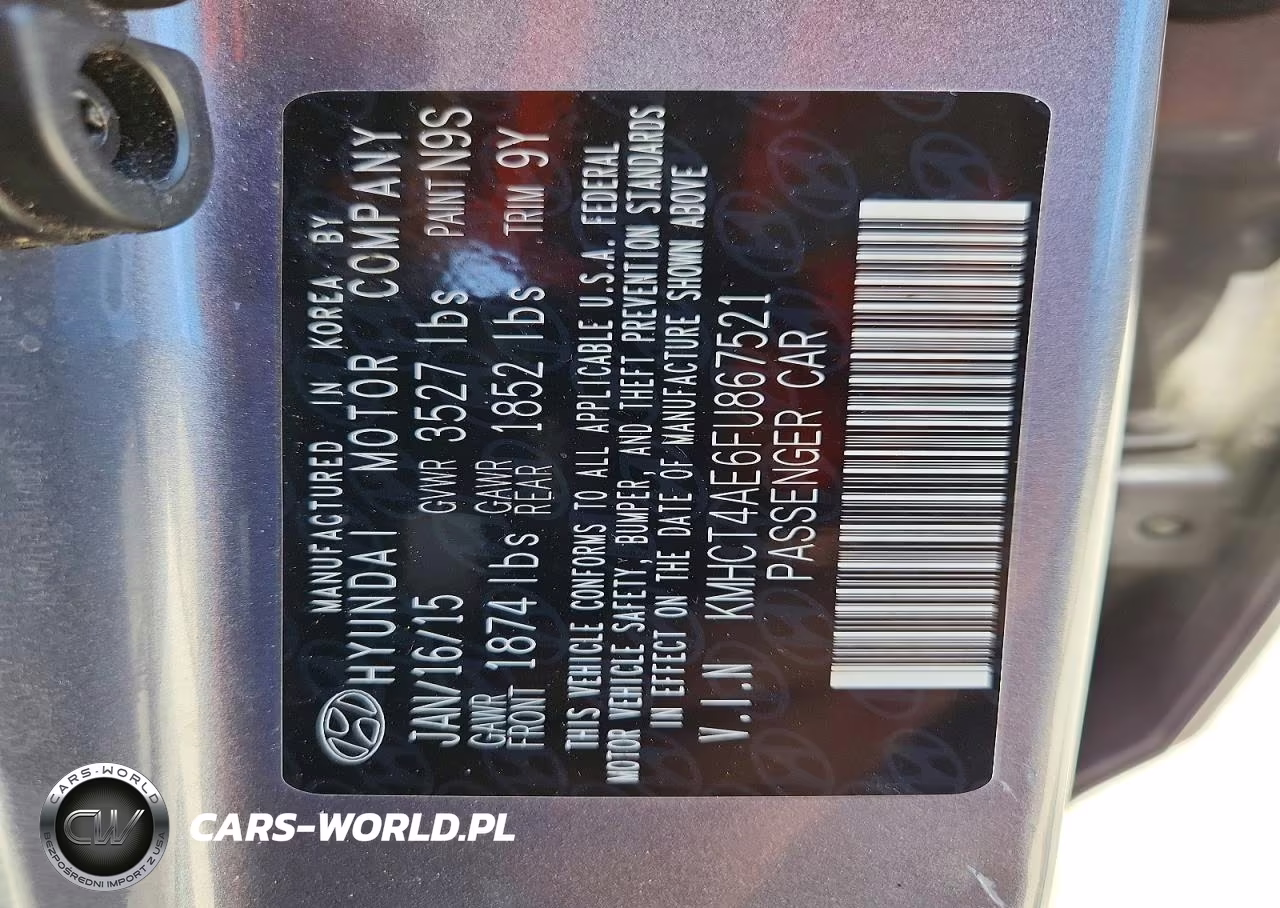 2015 Hyundai Accent Gls VIN:KMHCT4AE6FU867521 - 13