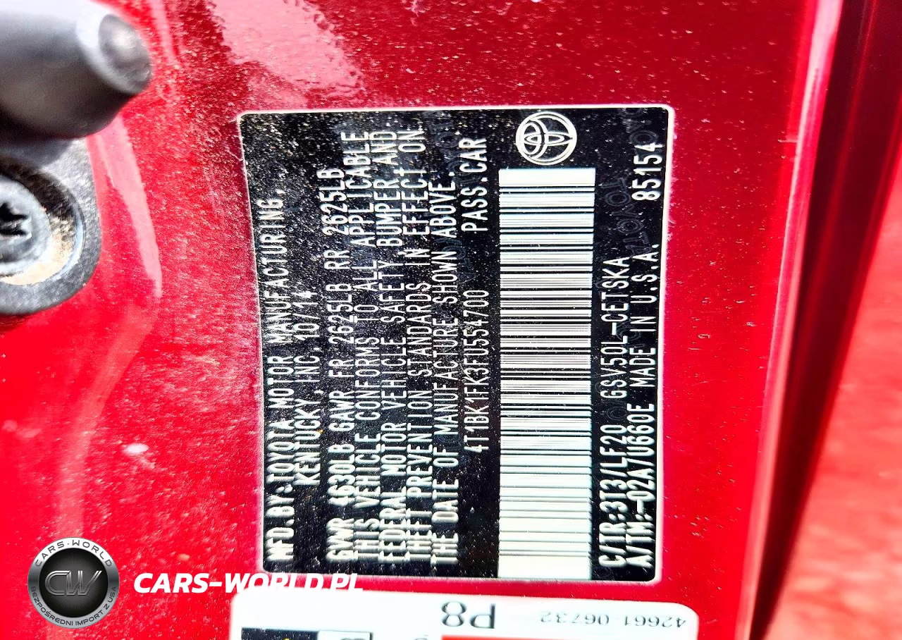 2015 Toyota Camry Xse V6 VIN:4T1BK1FK3FU554700 - 12
