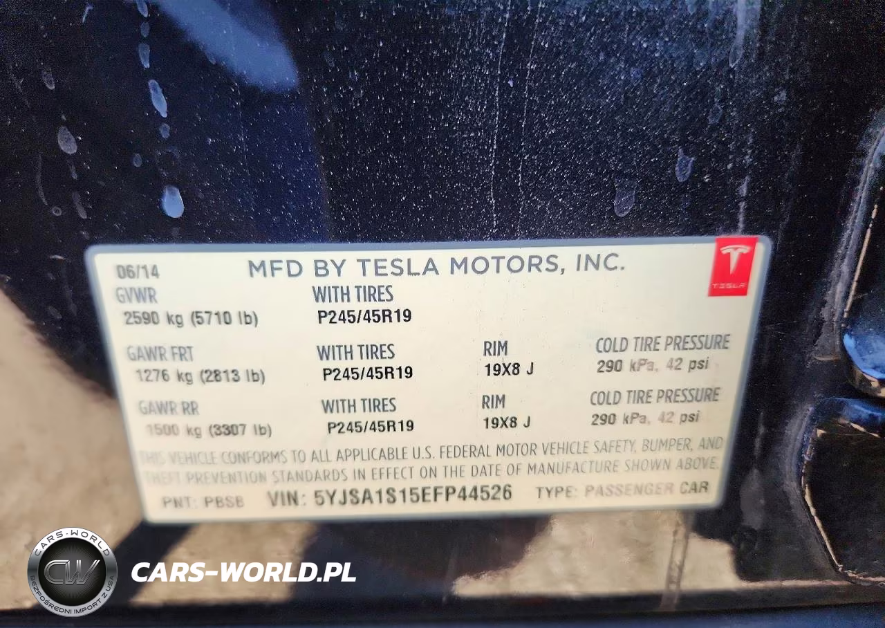 2014 Tesla Model S VIN:5YJSA1S15EFP44526 - 12