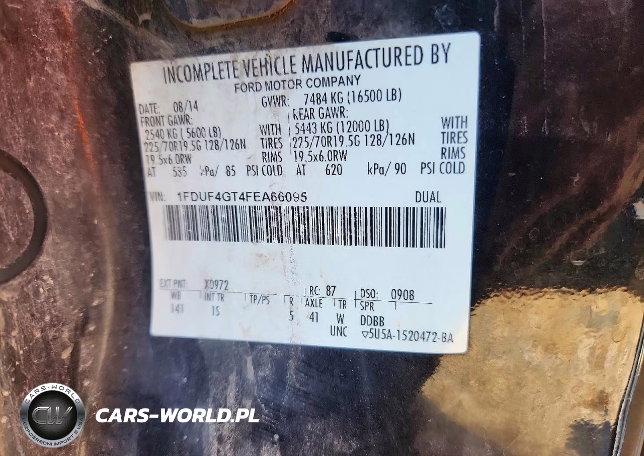 2015 Ford 450Xl VIN:1FDUF4GT4FEA66095 - 12