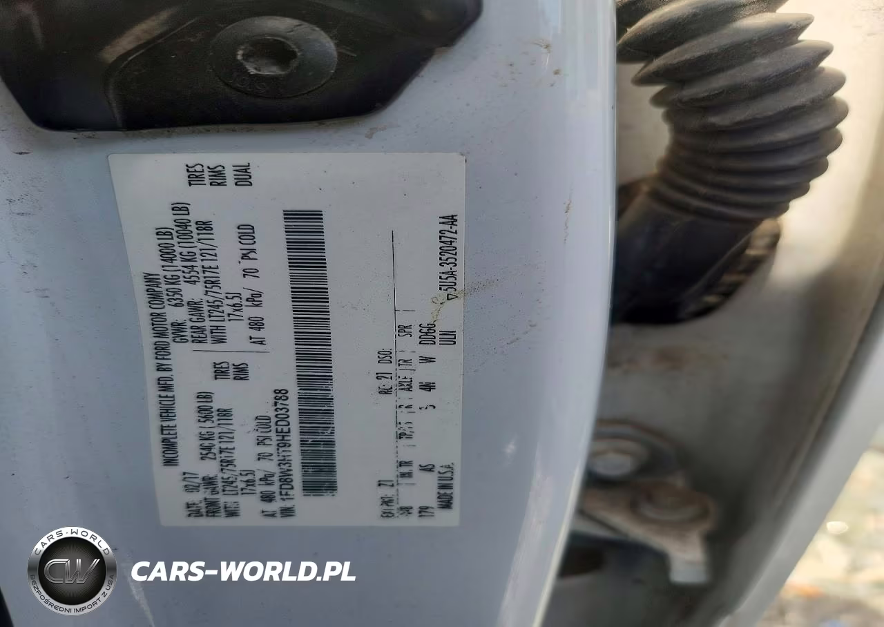 2017 Ford F350 Super Duty VIN:1FD8W3HT9HED03788 - 12