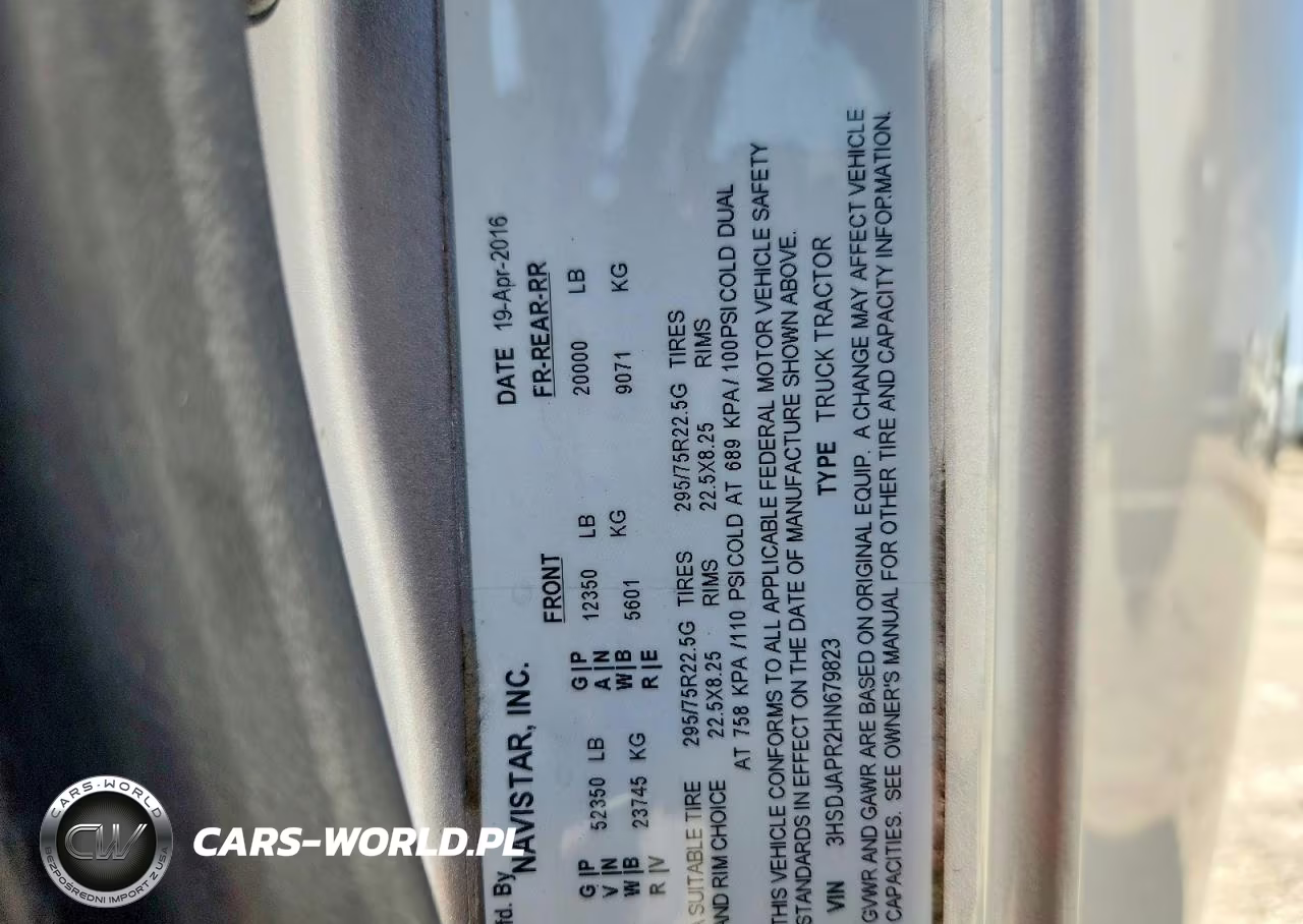 2017 International Prostar Semi Truck VIN:3HSDJAPR2HN679823 - 13