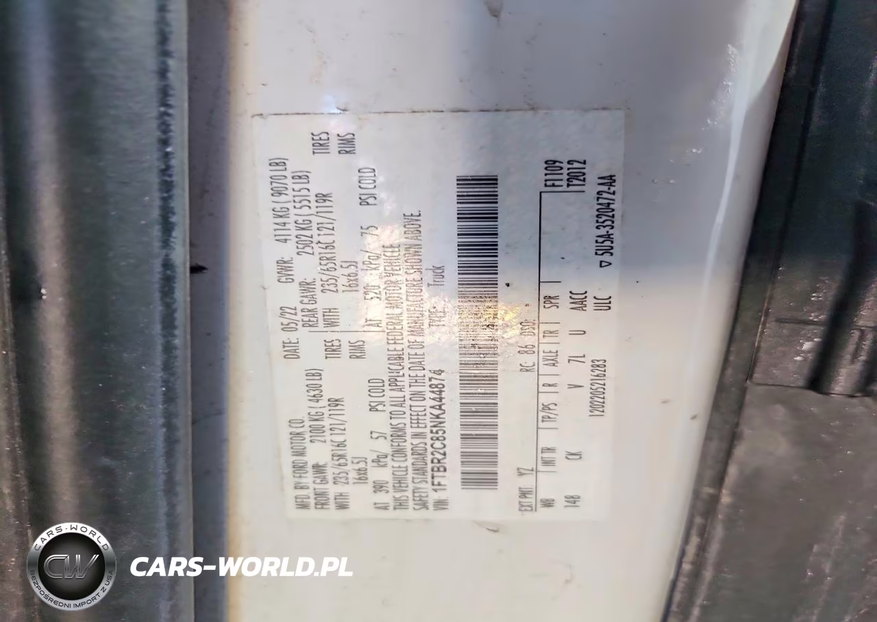 2022 Ford Transit 250 Delivery Van VIN:1FTBR2C85NKA44874 - 13