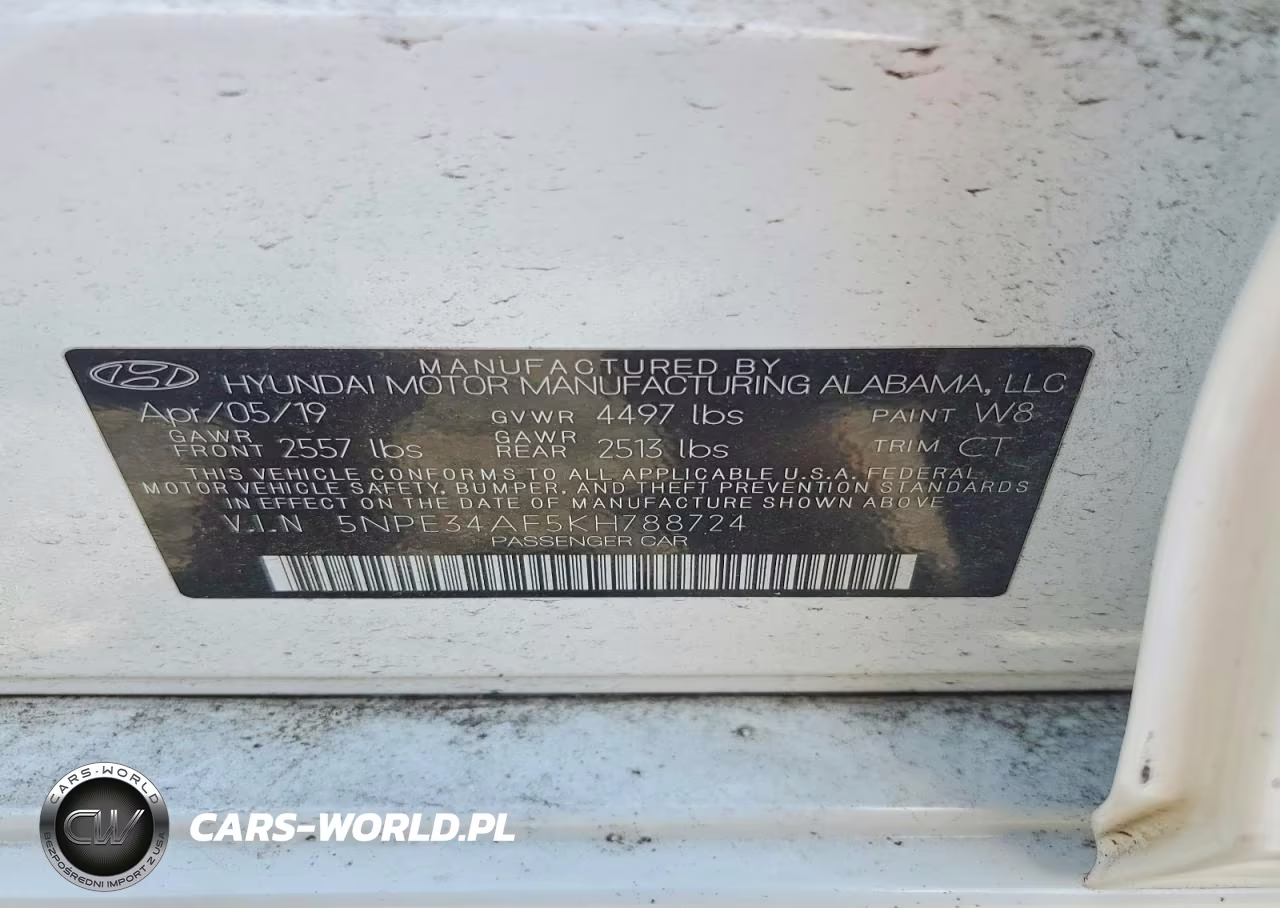 2019 Hyundai Sonata Sel VIN:5NPE34AF5KH788724 - 12