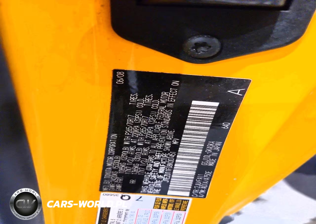 2008 Toyota Fj Cruiser Base VIN:JTEZU11F08K007451 - 13