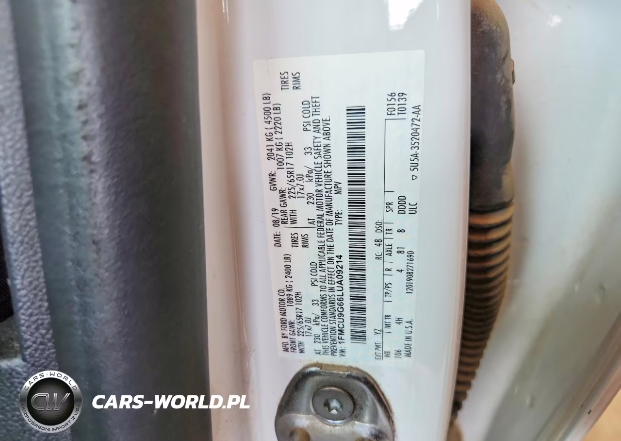 2020 Ford Escape Se VIN:1FMCU9G66LUA09214 - 14