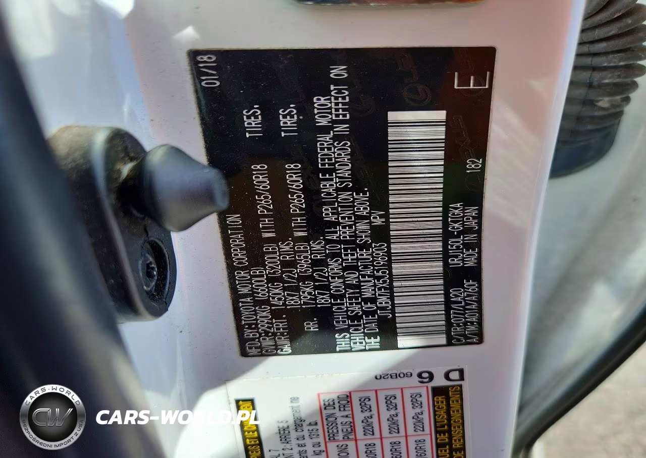2018 Lexus Gx 460 VIN:JTJBM7FX5J5196903 - 13