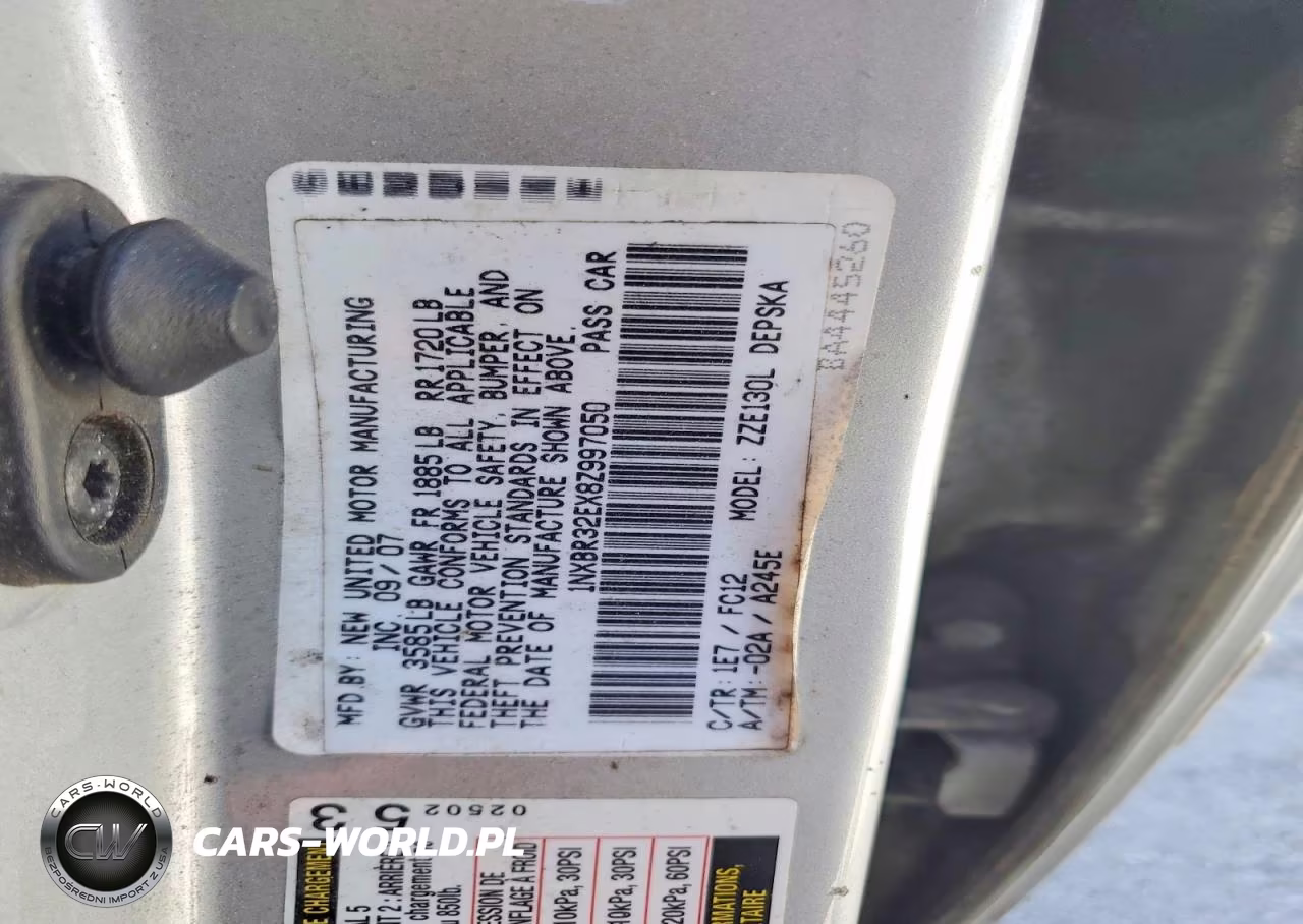 2008 Toyota Corolla S VIN:1NXBR32EX8Z997050 - 12