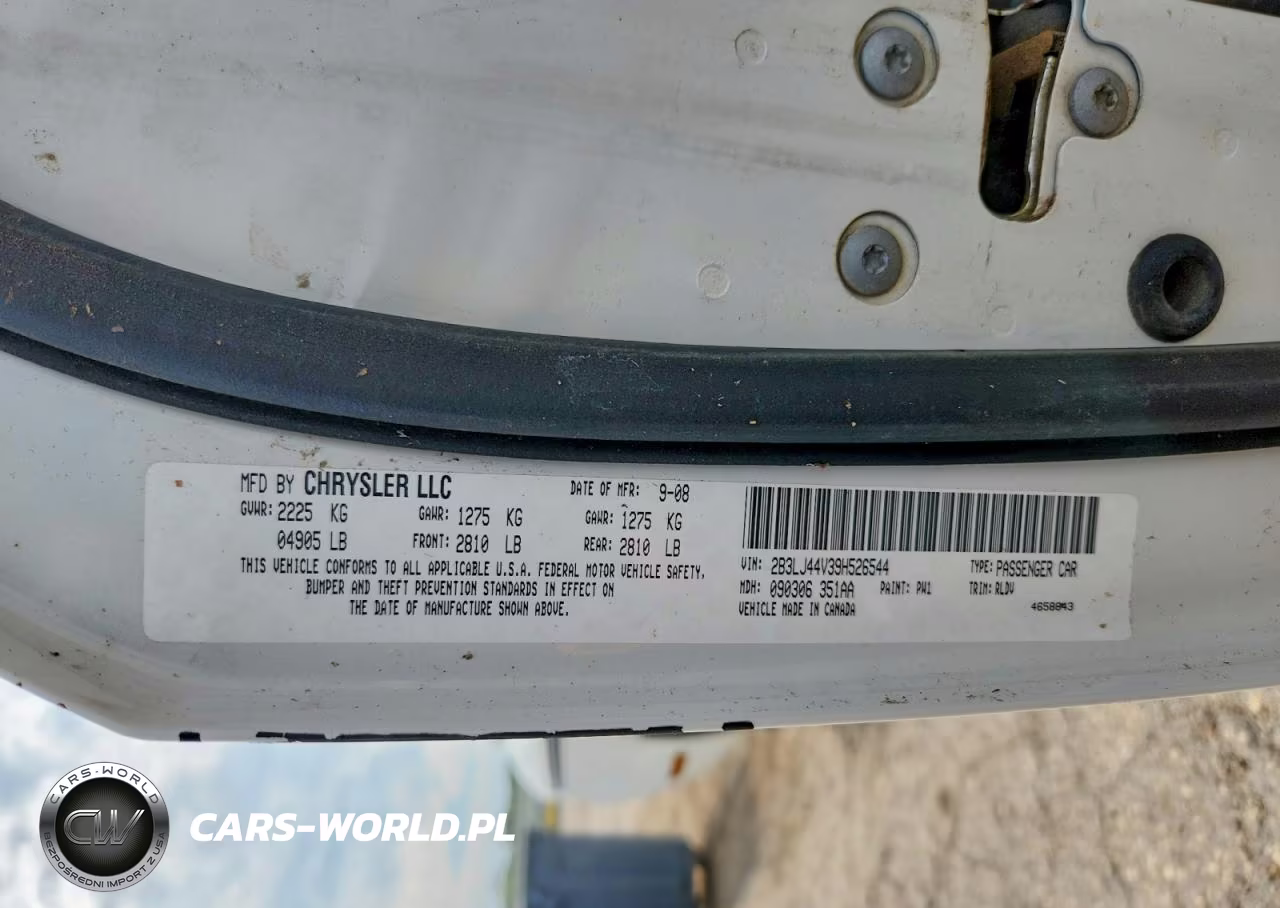 2009 Dodge Challenger Se VIN:2B3LJ44V39H526544 - 12
