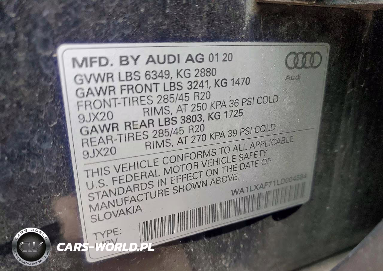 2020 Audi Q7 Premium Plus VIN:WA1LXAF71LD004584 - 13