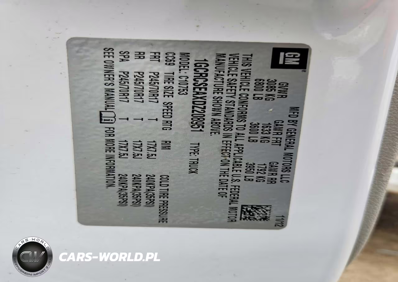 2013 Chevrolet Silverado C1500 Lt VIN:1GCRCSEAXDZ208951 - 12