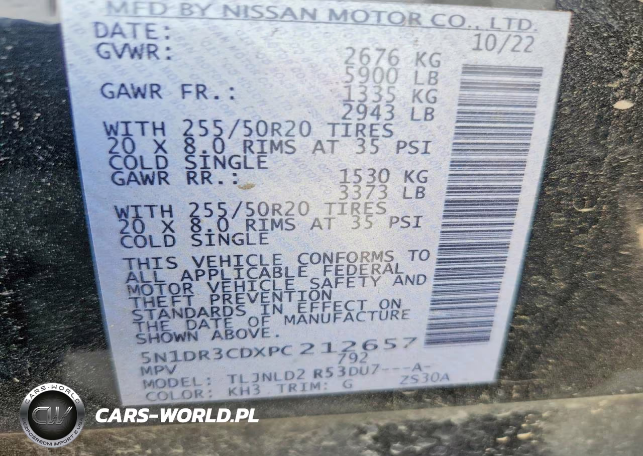 2023 Nissan Pathfinder Sl VIN:5N1DR3CDXPC212657 - 13