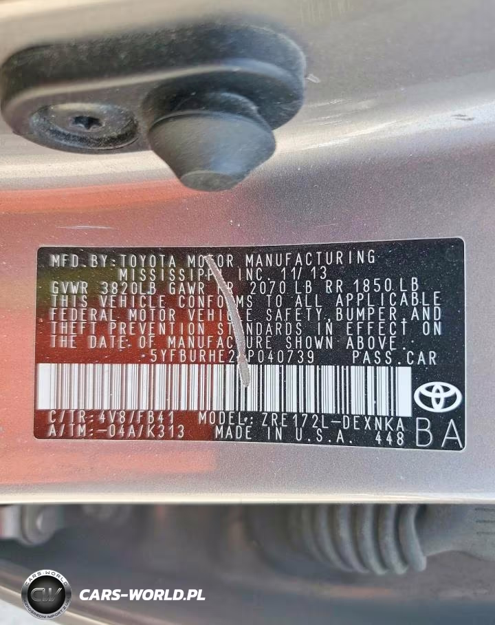 2014 Toyota Corolla Le VIN:5YFBURHE2EP040739 - 12