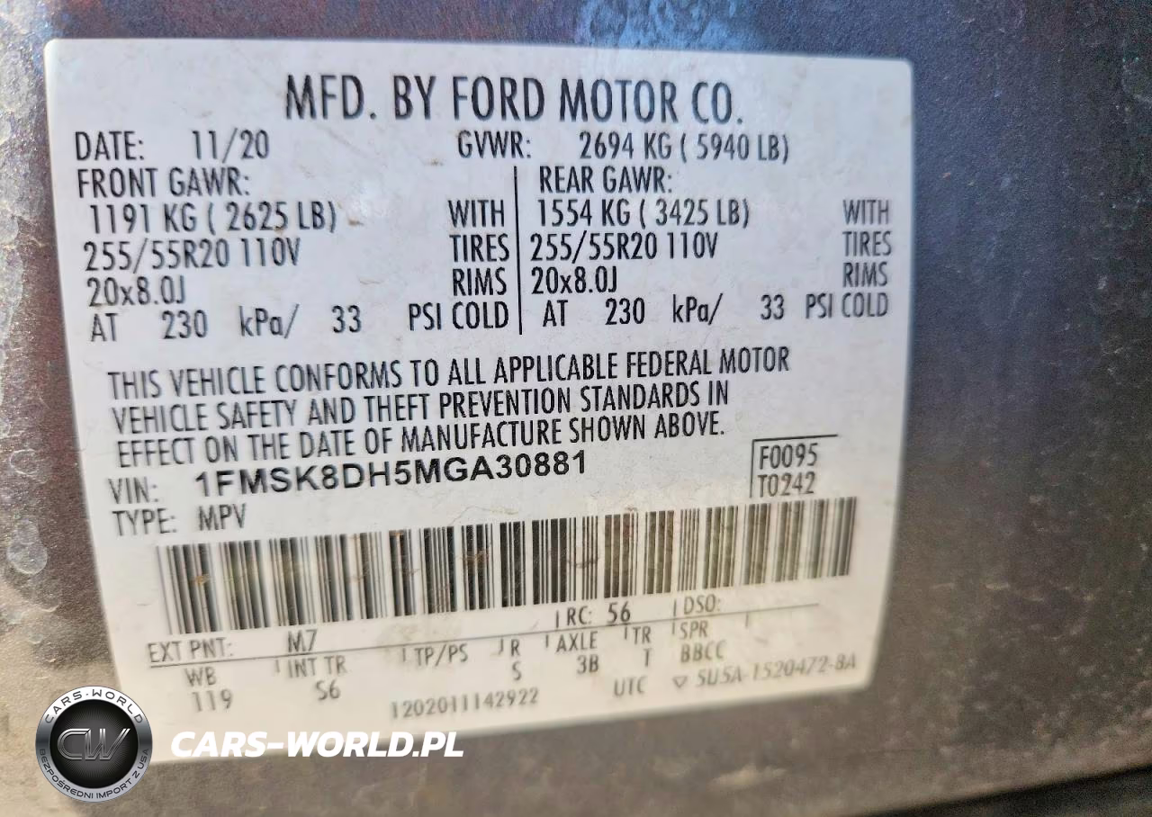 2021 Ford Explorer Xlt VIN:1FMSK8DH5MGA30881 - 13