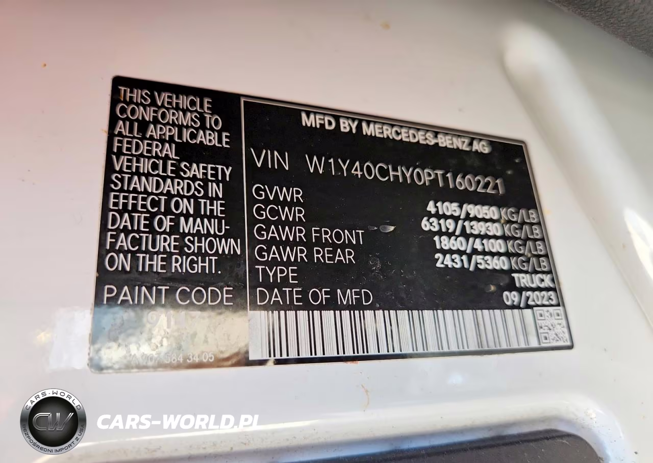 2023 Mercedes-Benz Sprinter 2500 Delivery Van VIN:W1Y40CHY0PT160221 - 13