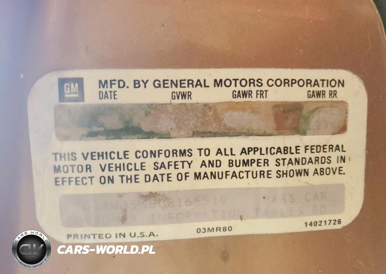 1982 Chevrolet Malibu Classic VIN:1G1AW35K8CB165519 - 13