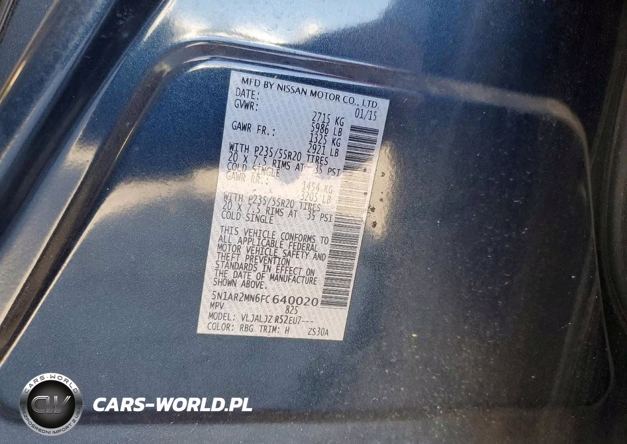 2015 Nissan Pathfinder S VIN:5N1AR2MN6FC640020 - 13