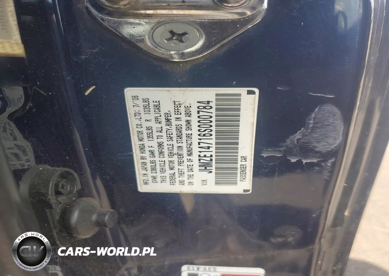 2006 Honda Insight VIN:JHMZE14716S000784 - 12