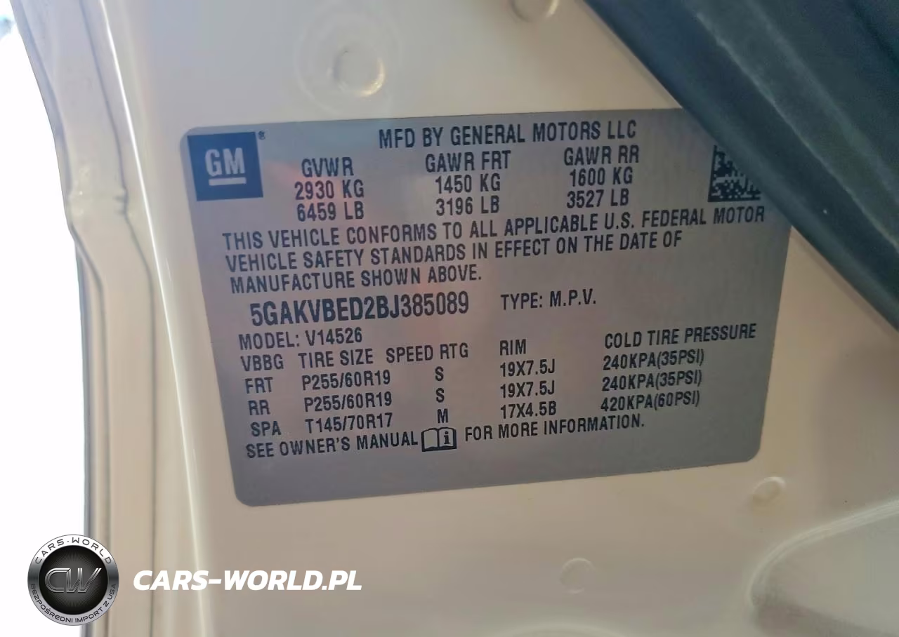 2011 Buick Enclave Cxl VIN:5GAKVBED2BJ385089 - 13