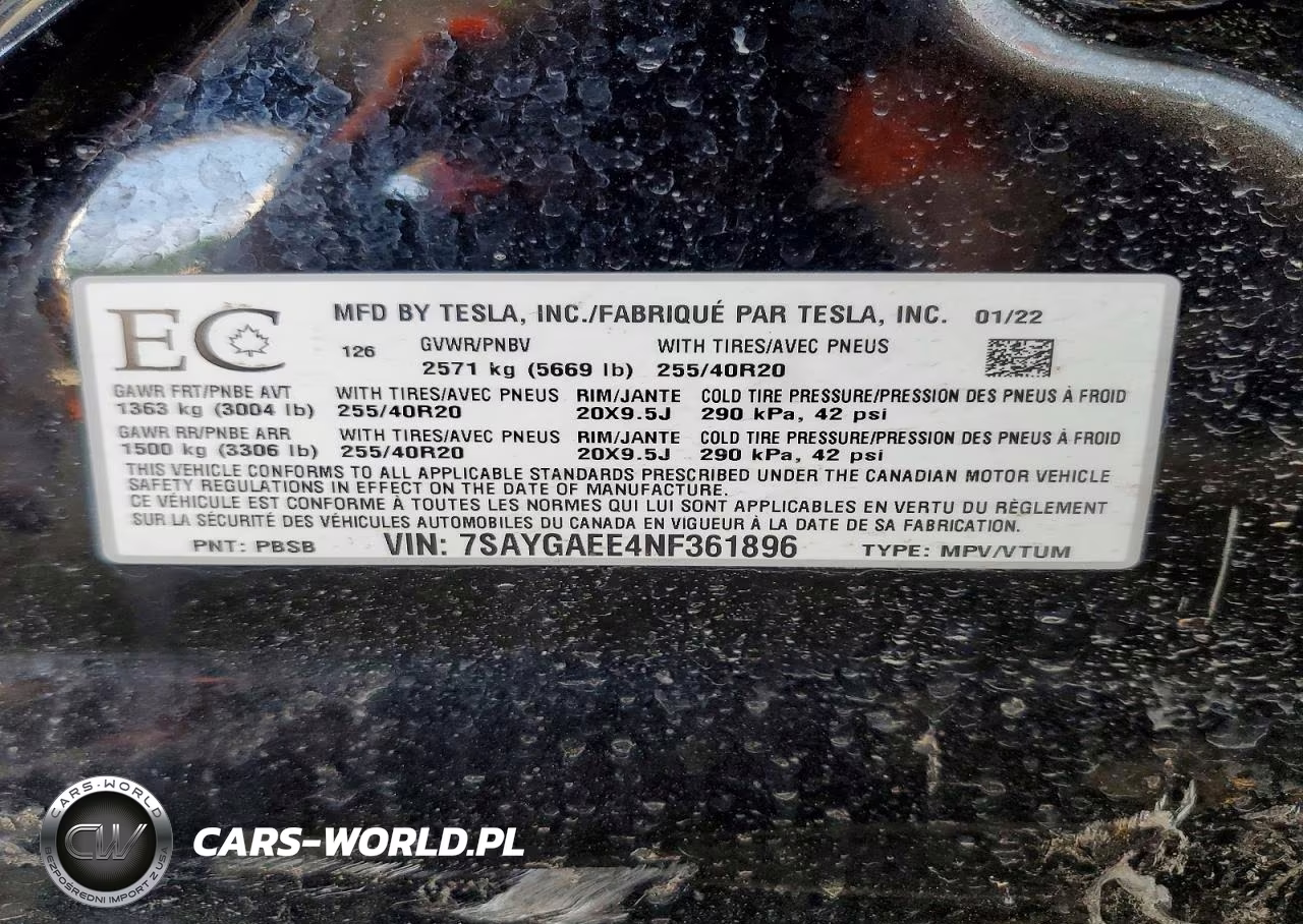 2022 Tesla Model Y VIN:7SAYGAEE4NF361896 - 12
