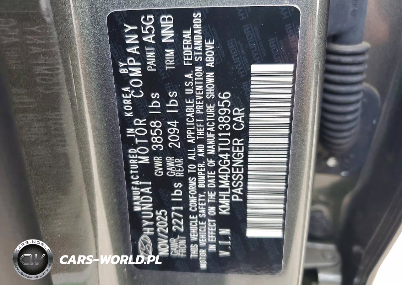 2026 Hyundai Elantra Sel Sport VIN:KMHLM4DG4TU138956 - 12